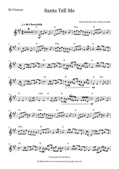 Santa Tell Me (arr. Music Ad Lib)