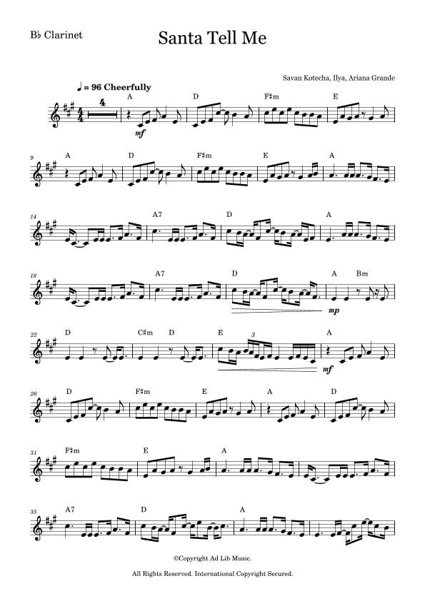 Santa Tell Me (arr. Music Ad Lib)