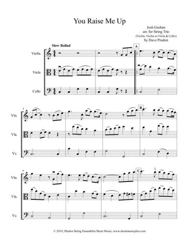 You Raise Me Up (arr. Dave Prudon)