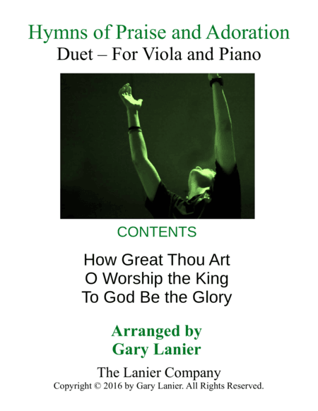 Gary Lanier: HYMNS of PRAISE and ADORATION (Duets for Viola & Piano) (arr. Gary Lanier)