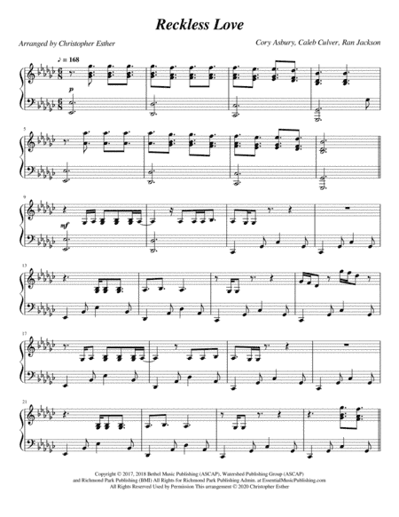 Reckless Love (arr. Christopher Esther)
