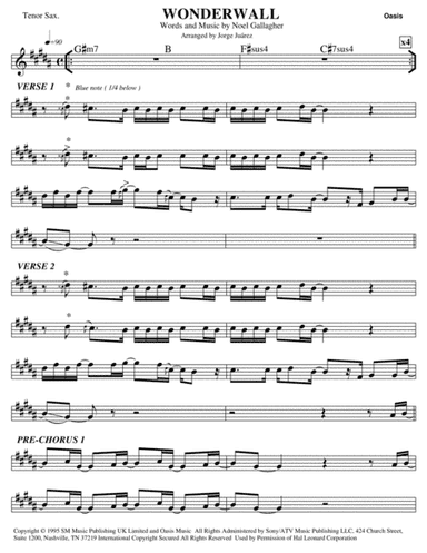Wonderwall (arr. Jorge Juárez)