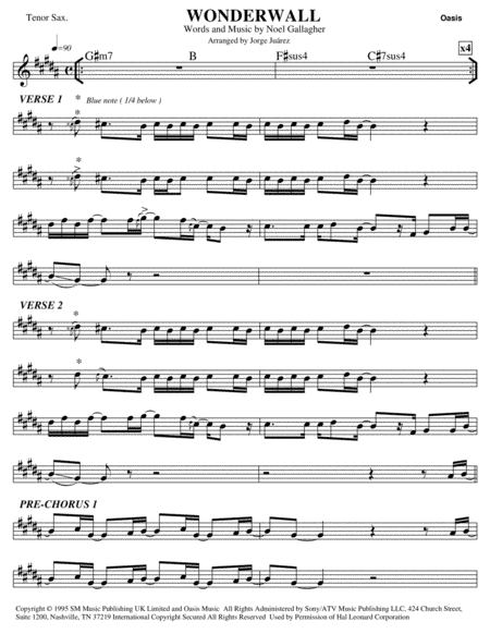 Wonderwall (arr. Jorge Juárez)