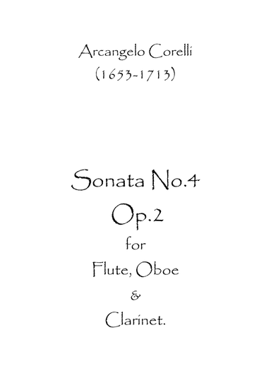 Sonata No.4 Op.2 (arr. Spence Bundy)