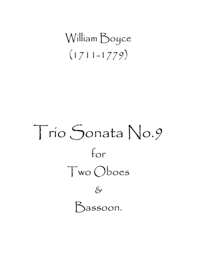 Trio Sonata No.9 (arr. Spence Bundy)
