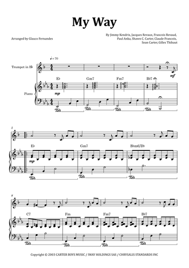 I Did It My Way (arr. Glauco Fernandes)