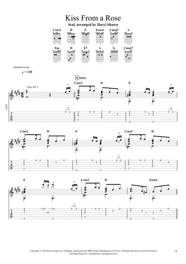 Kiss From A Rose (arr. Daryl Shawn)