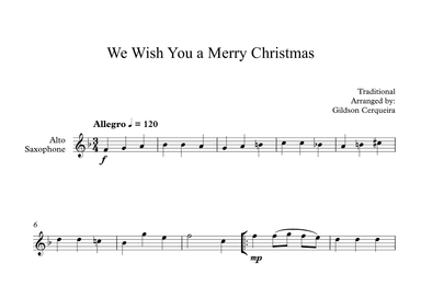 We Wish You a Merry Christmas (arr. Gildson Cerqueira)