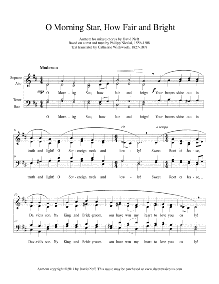 O Morning Star, How Fair and Bright