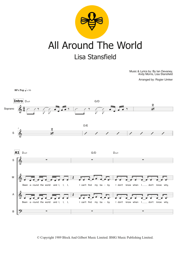 All Around The World (arr. Rogier Ijmker)