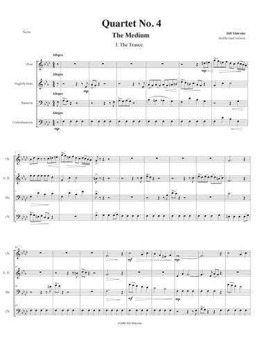 Quartet No. 4 for double reed quartet