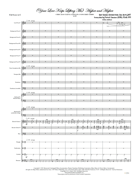 (your Love Has Lifted Me) Higher And Higher (arr. Patrick Sheehan)
