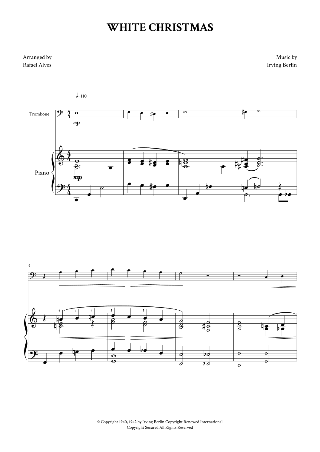 White Christmas (arr. Rafael Alves)