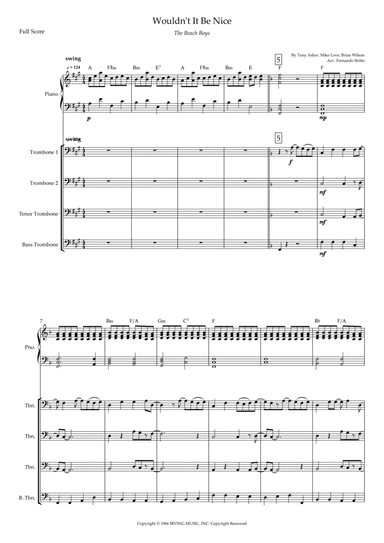 Wouldn't It Be Nice (arr. Fernando Britto)