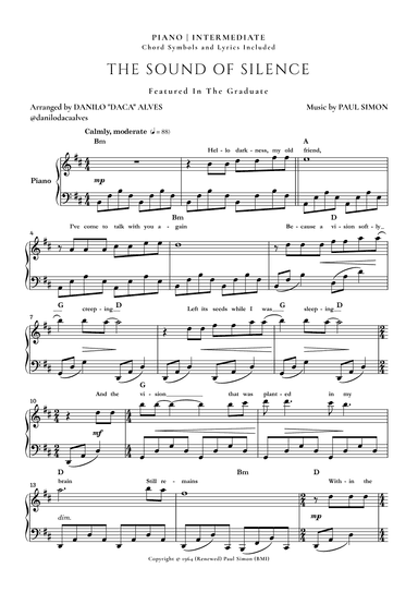The Sound Of Silence (arr. Danilo "Daca" Alves)