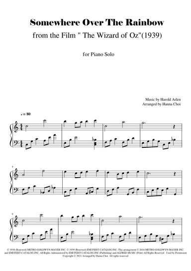 Over The Rainbow (arr. Hanna Choi)