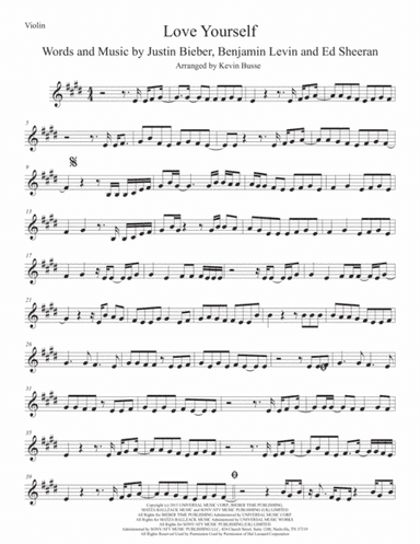 Love Yourself (arr. Kevin Busse)