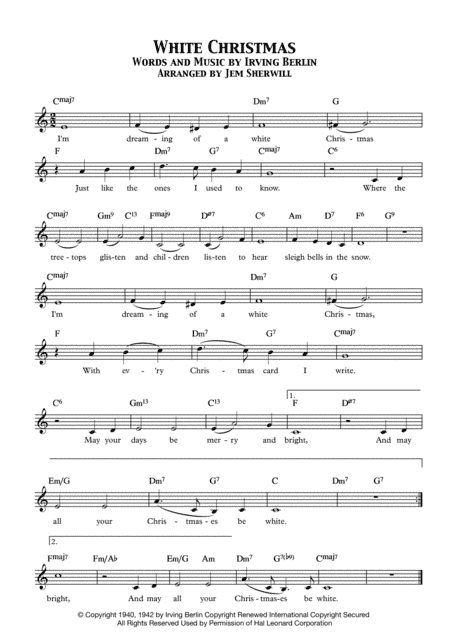 White Christmas (arr. Jem Sherwill)