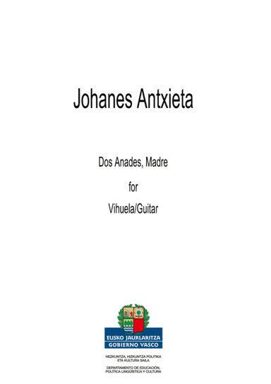 Dos Anades Madre (arr. Enrike Solinís)
