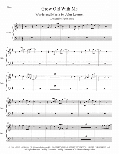 Grow Old With Me (arr. Kevin Busse)