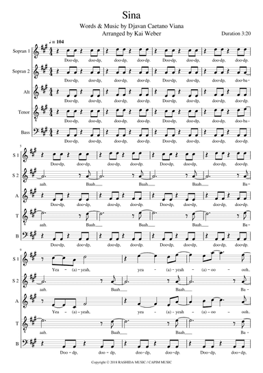 Sina (arr. Kai Weber)