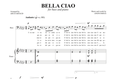 Bella Ciao (arr. Art.o Artaud)