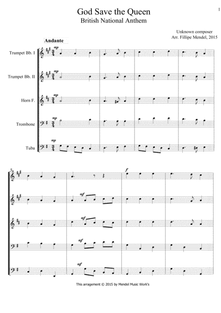 God Save the Queen (arr. Fillipe Mendel)