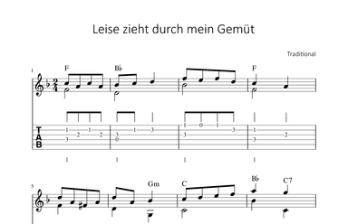 Leise zieht durch mein Gemüt (arr. Bettina Schipp)
