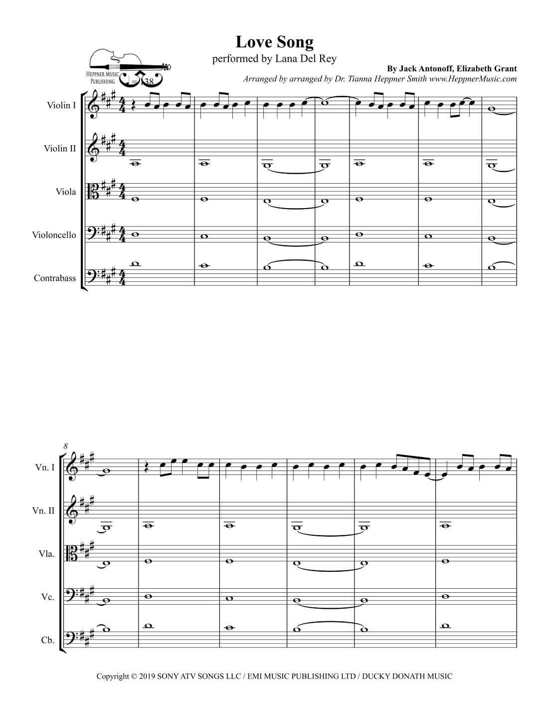 Love Song (arr. Dr. Tianna Heppner Smith www.HeppnerMusic.com)