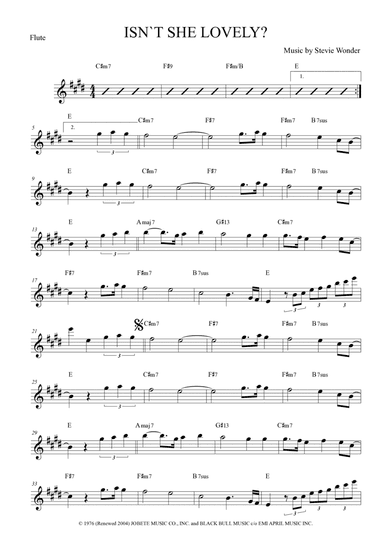 Isn't She Lovely (arr. Anderson Quevedo)