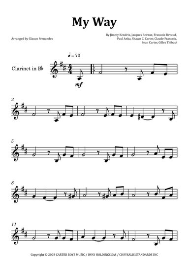 I Did It My Way (arr. Glauco Fernandes)