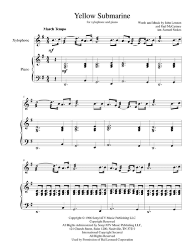 Yellow Submarine (arr. Samuel Stokes)