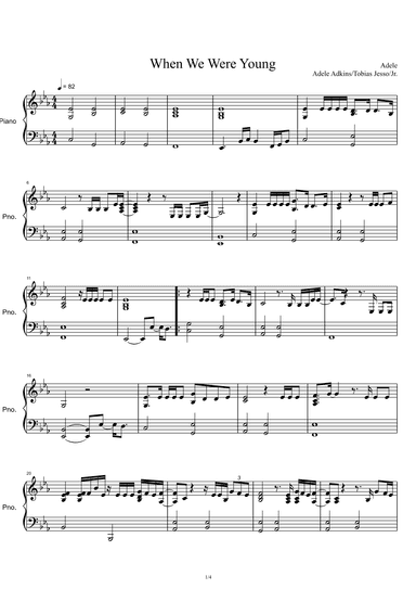 When We Were Young (arr. Adele Adkins)