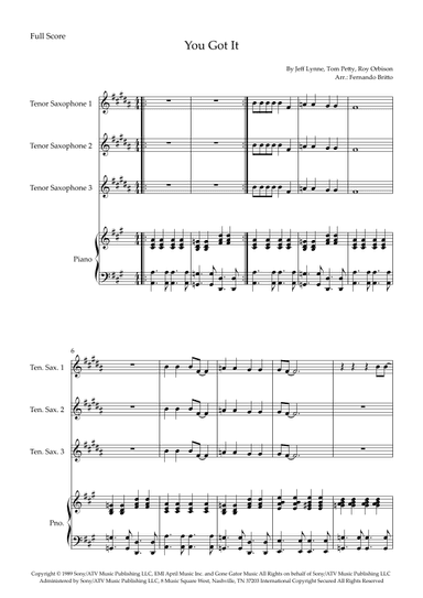 You Got It (arr. Fernando Britto)