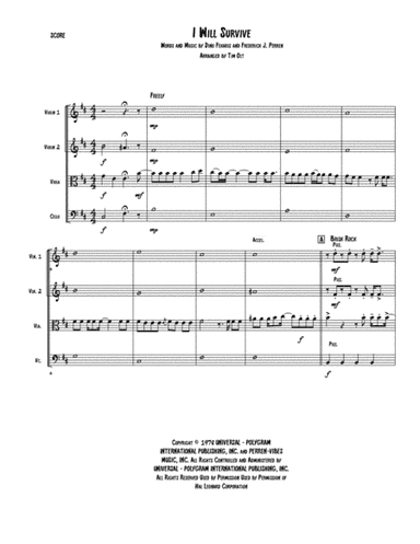 I Will Survive (arr. Tim Olt)
