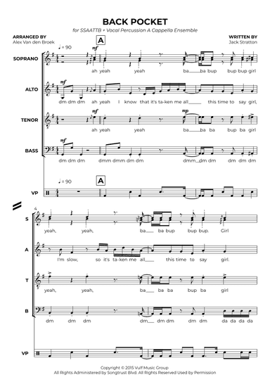 Back Pocket (arr. Alex Van den Broek)