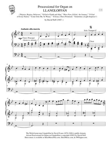 Processional for Organ on Llangloffan