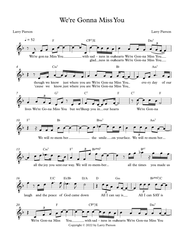 We're Gonna Miss You