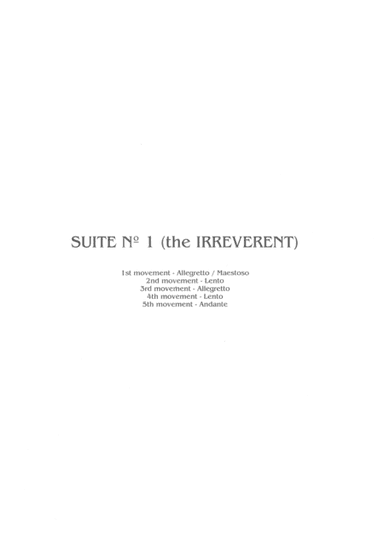 Suite No 1 for Cello Solo