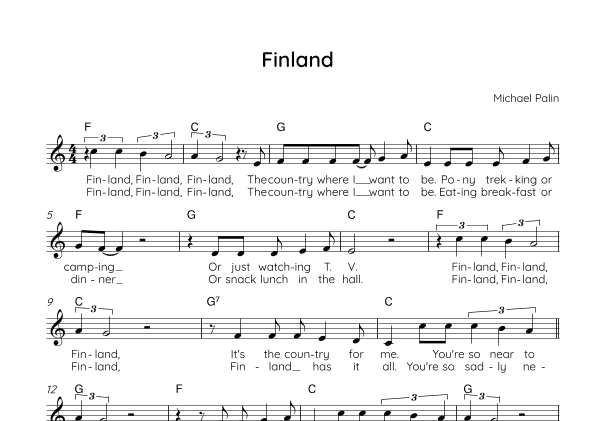 Finland (arr. Vicky Jacobs)