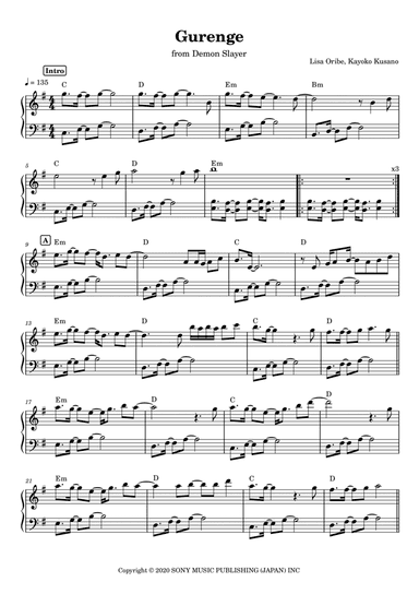 Gurenge (arr. Anacrusa)