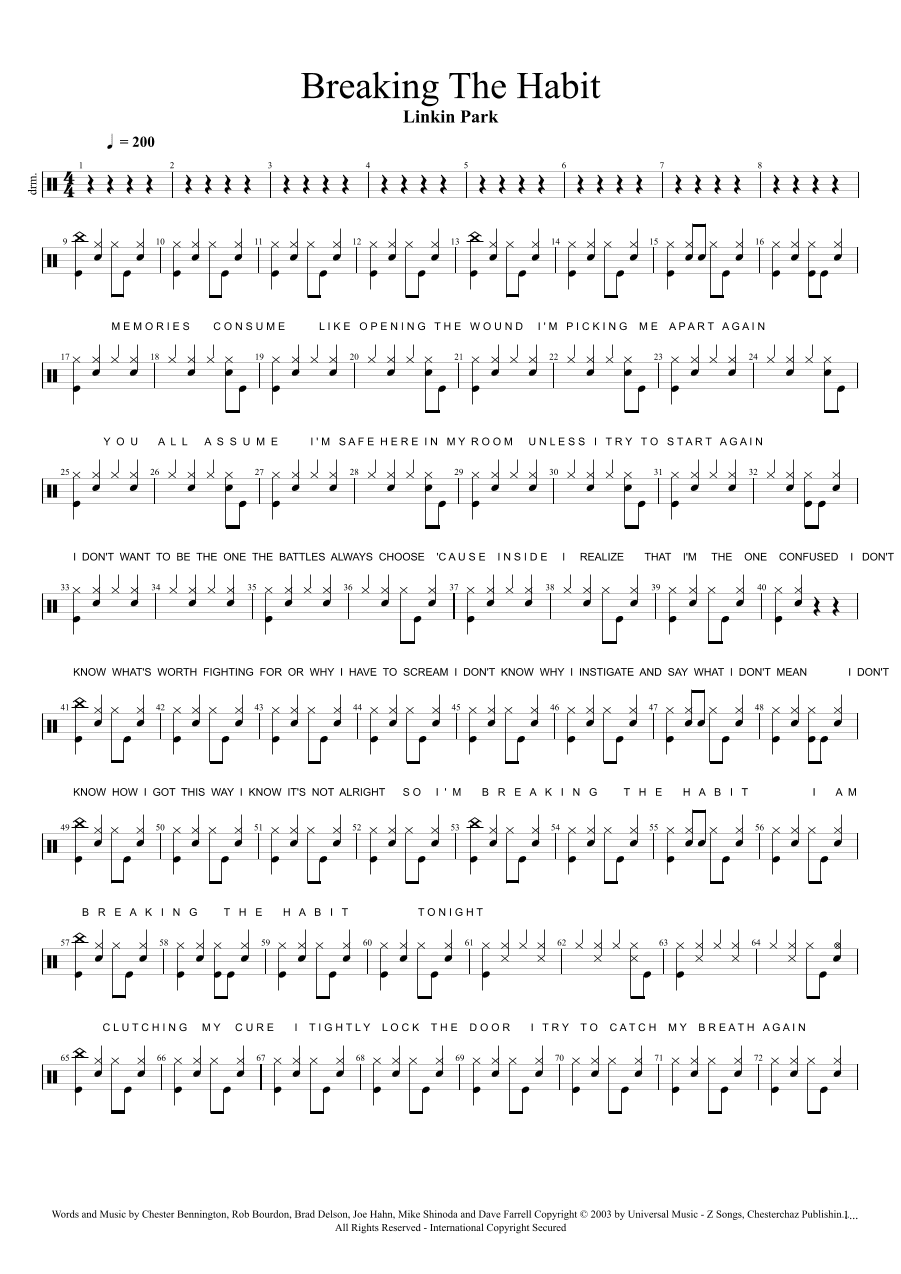 Breaking The Habit (arr. Cyril Mayer)