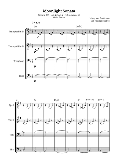 Moonlight Sonata (arr. Rodrigo Faleiros)