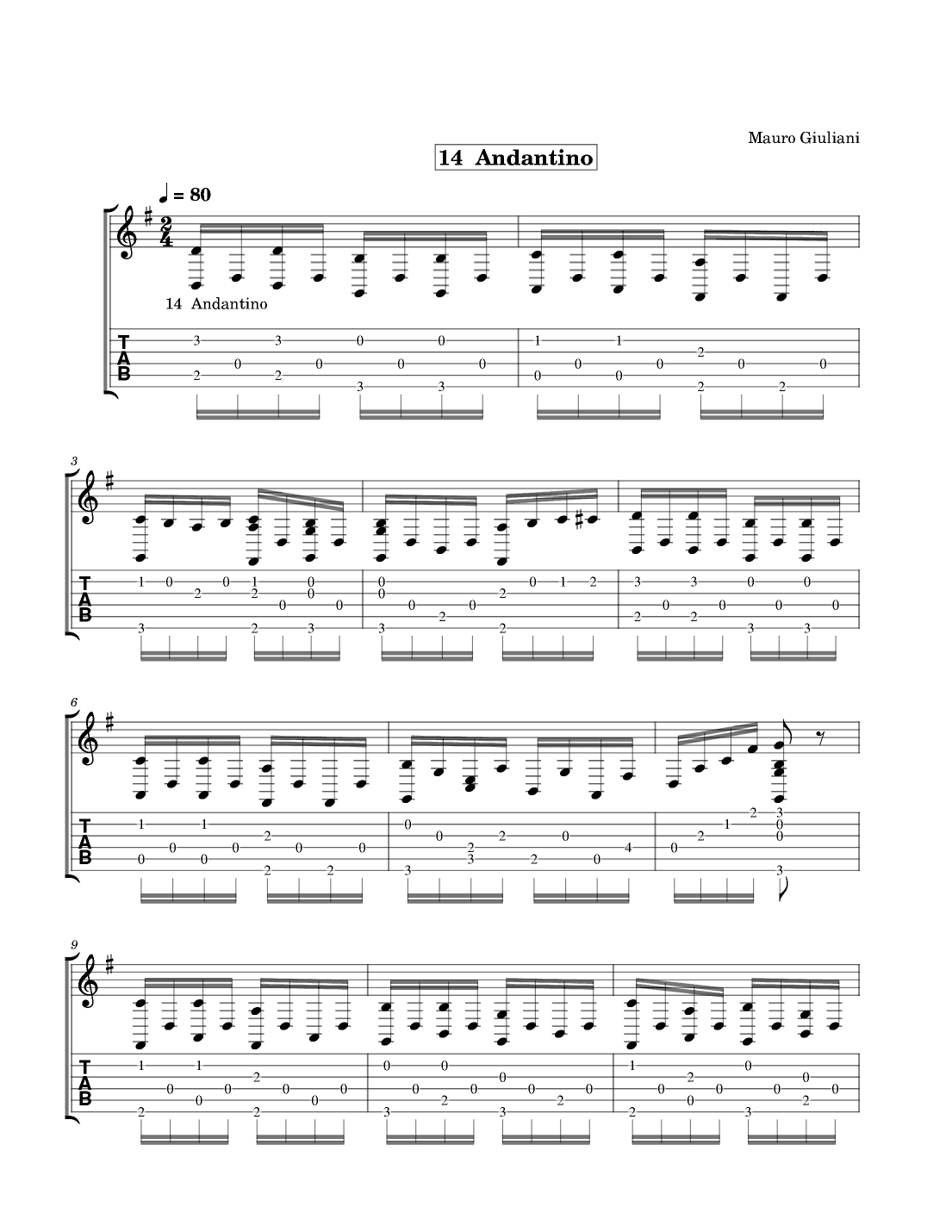 14 Andantino (arr. Tracy Dean McCallum)