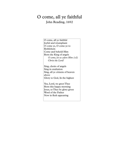 O Come All Ye Faithful (sing-along for full orchestra) (arr. Douglas Meyer)