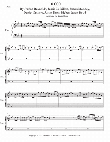 10,000 Hours (arr. Kevin Busse)