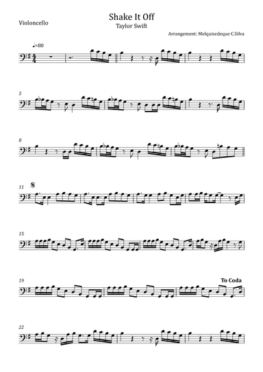 Shake It Off (arr. Melquisedeque C.Silva)