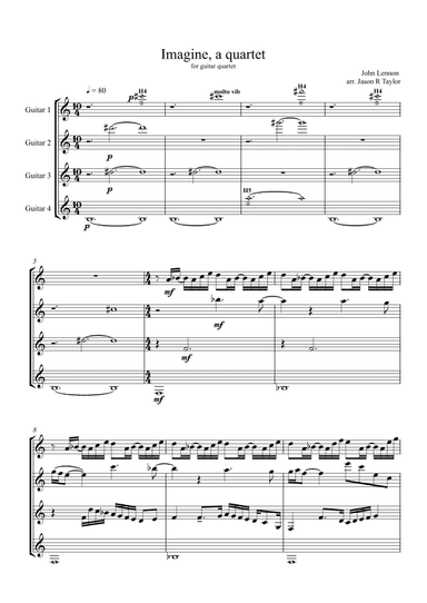 Imagine (arr. Jason Robert Taylor)