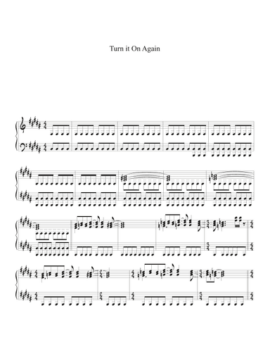 Turn It On Again (arr. Biegler)
