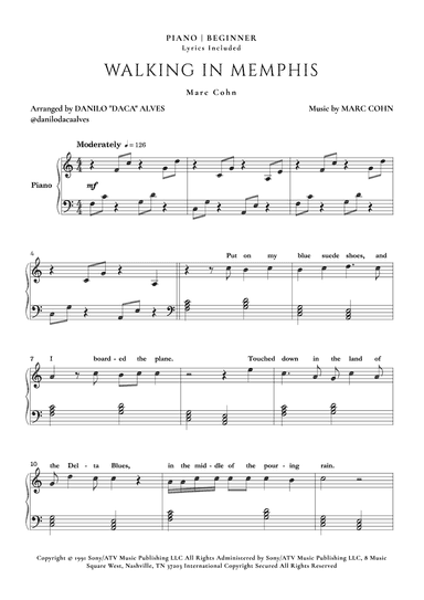Walking In Memphis (arr. Danilo "Daca" Alves)